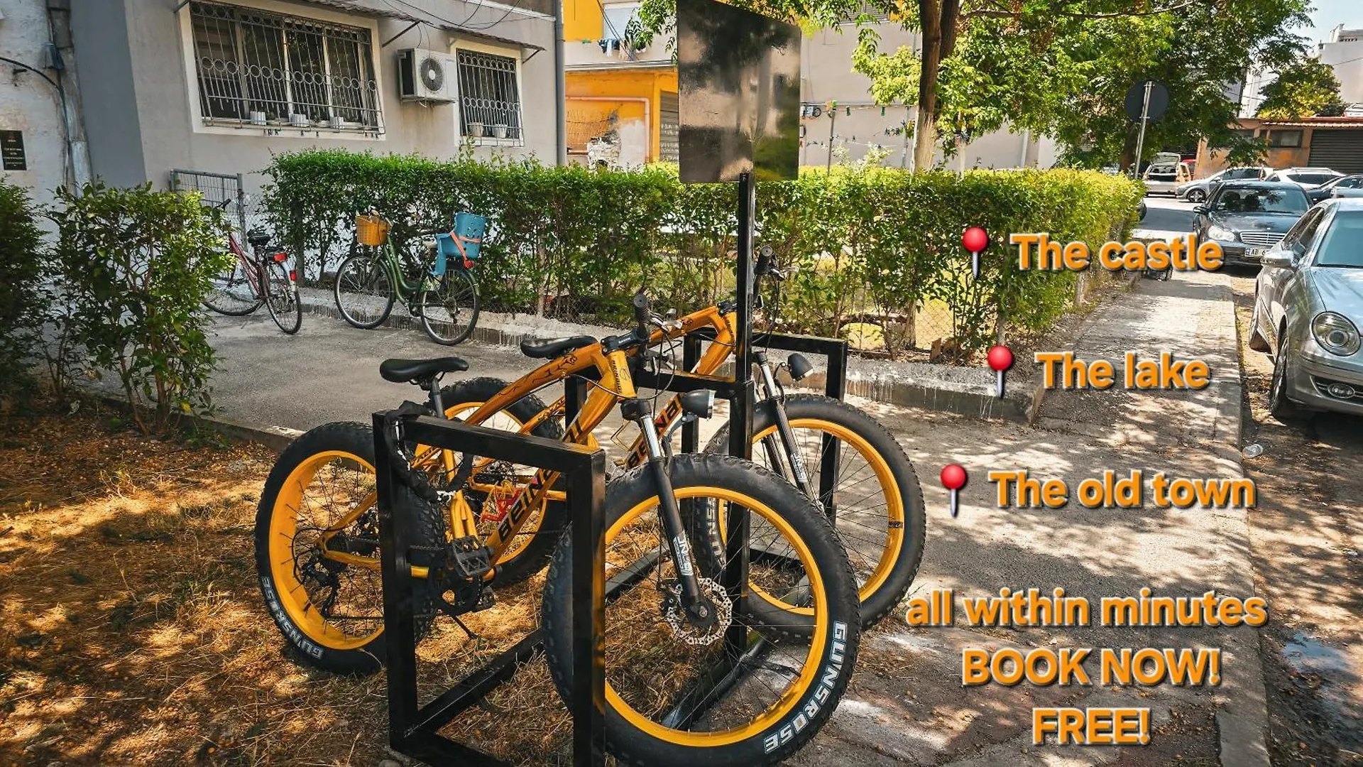 Top Spot Apartment Shkoder Two Free Bikes Included Save 20 Eur On Bike Rent Book Now 0*,  Albanie